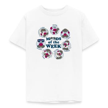 Mr. Potato Head Veckans humör - T-shirt tonåring - vit - Fram - AI Model Teenager Male dark (155cm)