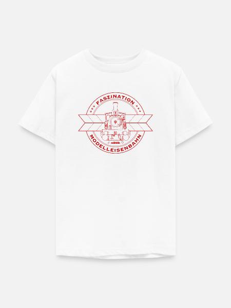 Märklin Faszination Modelleisenbahn Dampflok - Teenager T-Shirt - Weiß