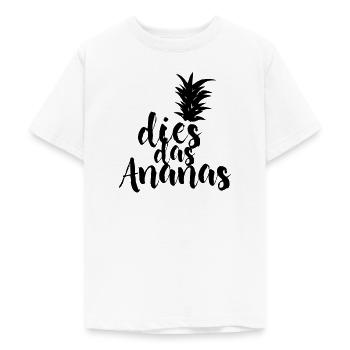 dies das Ananas - Teenager T-Shirt - Weiß - Vorne - AI Model Teenager Male dark (155cm)