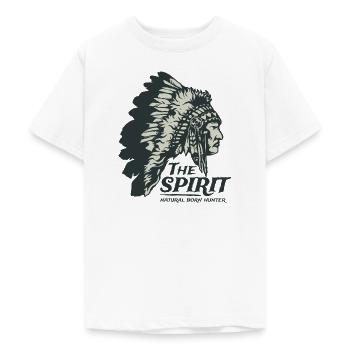 Indianer Häuptling Apache Federschmuck Geschenk - Teenager T-Shirt - Weiß - Vorne - AI Model Teenager Male dark (155cm)