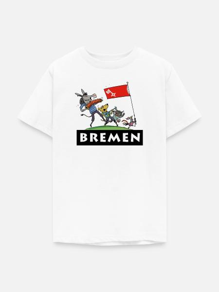 Bremen Stadt Musikanten - Teenager T-Shirt - Weiß