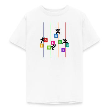 Bouldern Klettern Bergsteigen Lustig Spruch Sport - Teenager T-Shirt - Weiß - Vorne - AI Model Teenager Male dark (155cm)