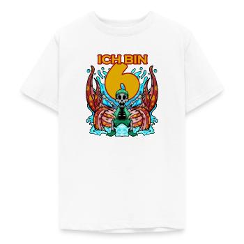 Kinder 6.Geburtstag ich bin 6 Jahre Junge Pirat - Teenager T-Shirt - Weiß - Vorne - AI Model Teenager Male dark (155cm)