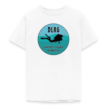 DLRG - Teenager T-Shirt - Weiß - Vorne - AI Model Teenager Male dark (155cm)