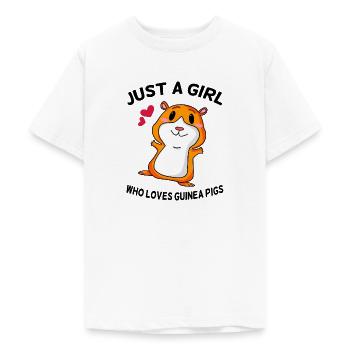 Meerschweinchen Spruch Mädchen - Teenager T-Shirt - Weiß - Vorne - AI Model Teenager Male dark (155cm)
