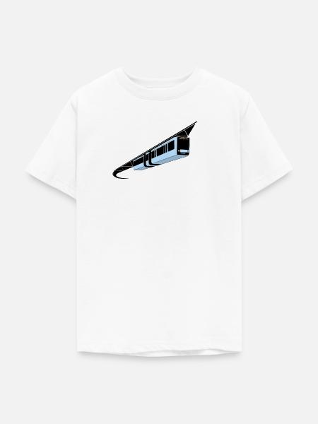 Wuppertal Schwebebahn bunt - Teenager T-Shirt - Weiß