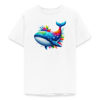 Wal - Teenager T-Shirt - Weiß - Vorne - AI Model Teenager Male dark (155cm)