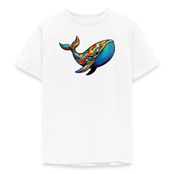 Wal - Teenager T-Shirt - Weiß - Vorne - AI Model Teenager Male dark (155cm)