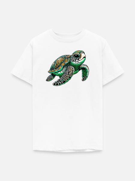 Schildkröte - Teenager T-Shirt - Weiß