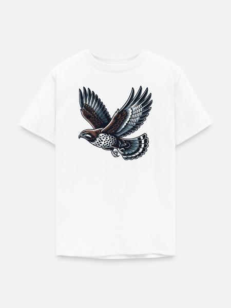 Bussard - Teenager T-Shirt - Weiß