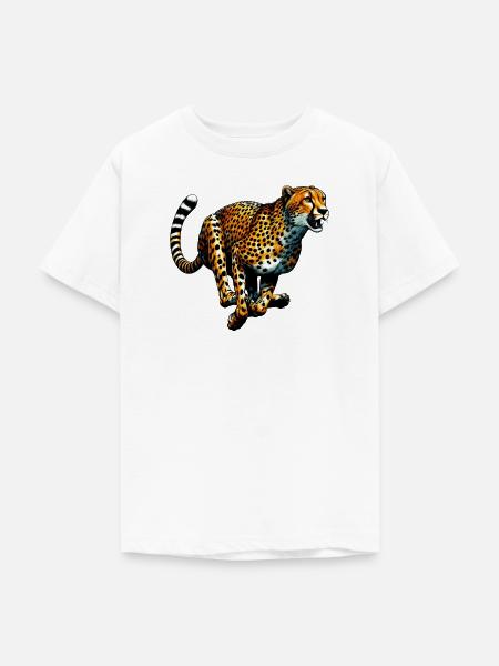 Gepard - Teenager T-Shirt - Weiß
