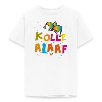 Kölle Alaaf Karneval - Teenager T-Shirt - Weiß - Vorne - AI Model Teenager Male dark (155cm)