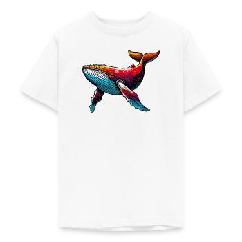 Wal - Teenager T-Shirt - Weiß - Vorne - AI Model Teenager Male dark (155cm)