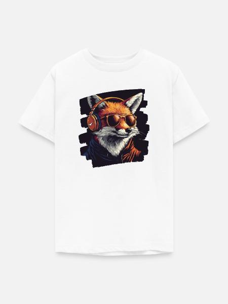 Fuchs - Teenager T-Shirt - Weiß