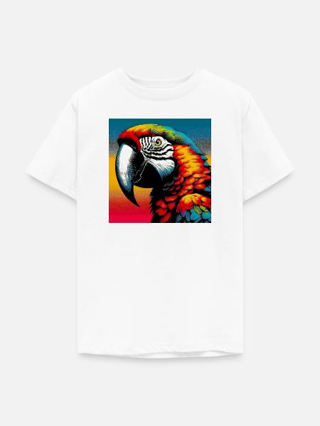 Papagei - Teenager T-Shirt - Weiß