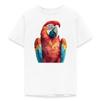 Papagei - Teenager T-Shirt - Weiß - Vorne - AI Model Teenager Male dark (155cm)