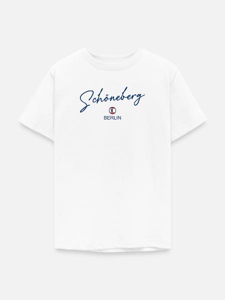 Schöneberg - Berlin Flagge - Berliner Bär - Teenager T-Shirt - Weiß
