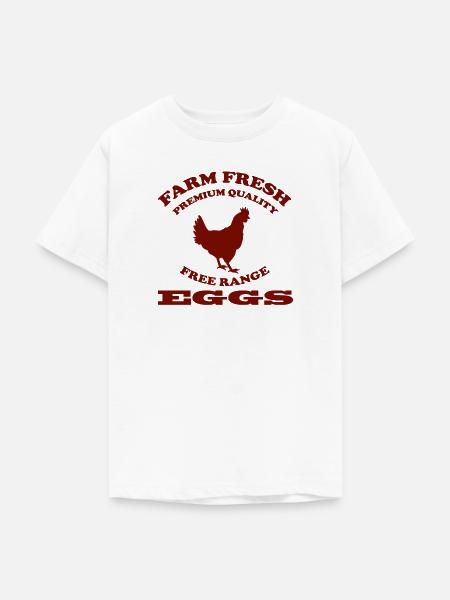 EGGS - Teenager T-Shirt - Weiß