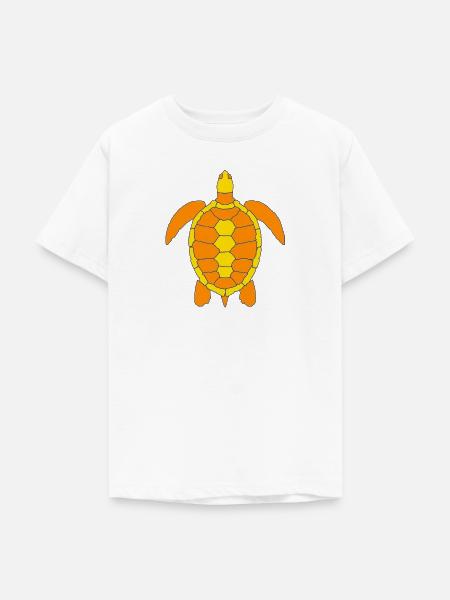 TURTLE - Teenager T-Shirt - Weiß