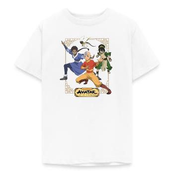 Avatar Aang Mit Toph Beifong Und Katara  - Teenager T-Shirt - Weiß - Vorne - AI Model Teenager Male dark (155cm)