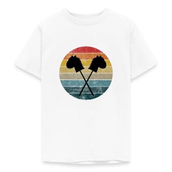 Hobby Horserin Hobby-Horsing Hobby Horsing Pferde - Teenager T-Shirt - Weiß - Vorne - AI Model Teenager Male dark (155cm)
