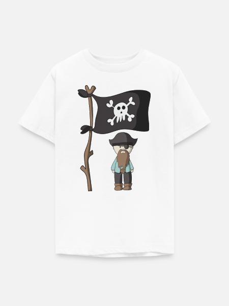 Pirat - Teenager T-Shirt - Weiß