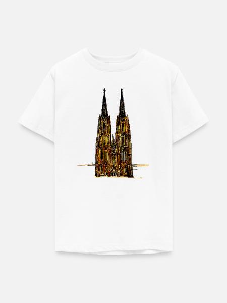 Kölner Dom - Teenager T-Shirt - Weiß