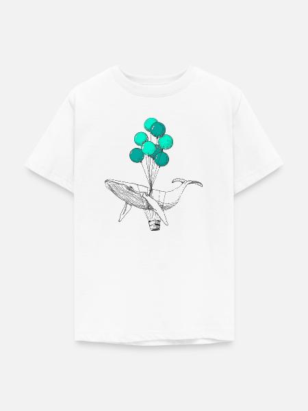 WAL AN LUFTBALLONS - Teenager T-Shirt - Weiß