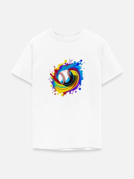 Baseball - Teenager T-Shirt - Weiß