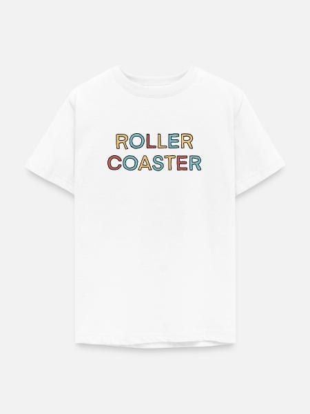 Achterbahn - Teenager T-Shirt - Weiß