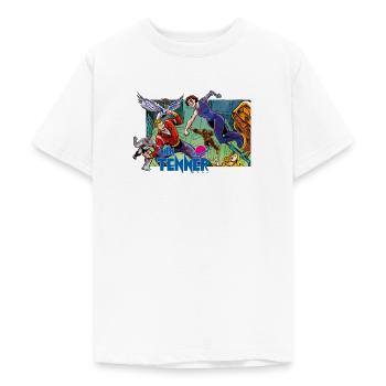 Jan Tenner Das Hirn des Bösen - Teenager T-Shirt - Weiß - Vorne - AI Model Teenager Male dark (155cm)