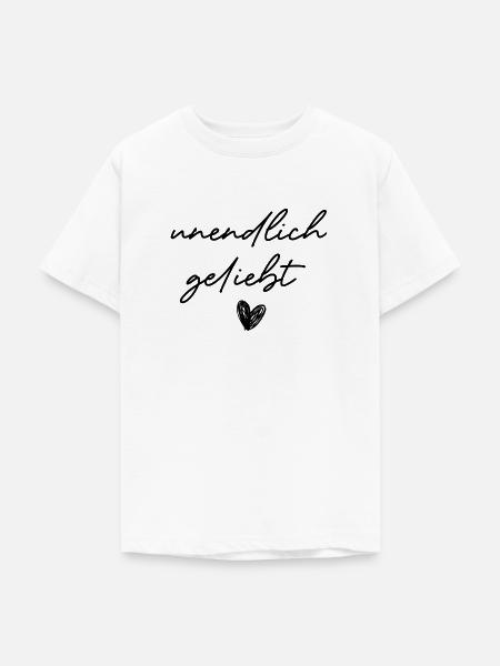 unendlich geliebt - Teenager T-Shirt - Weiß