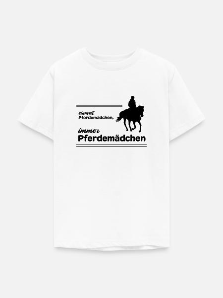 Pferdemädchen Pferdespruch Geschenk Reiten Mädchen - Teenager T-Shirt - Weiß
