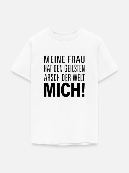 geiler arsch - Teenager T-Shirt - Weiß