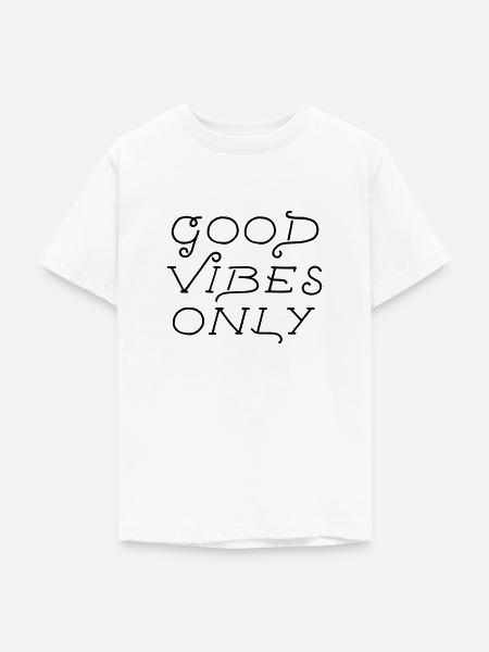 good vibes only - Teenager T-Shirt - Weiß