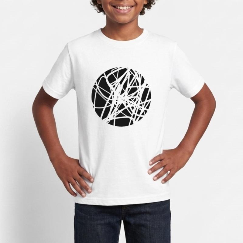 Scribbled chaotic strokes pattern Teenage T-Shirt