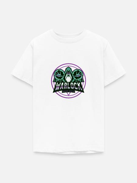 Warlock Fantasy - Teenager T-Shirt - Weiß