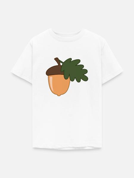 Eichel Nuss - Teenager T-Shirt - Weiß