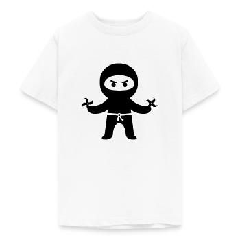ninja - Teenager T-Shirt - Weiß - Vorne - AI Model Teenager Male dark (155cm)