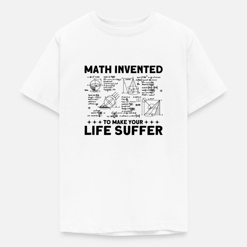 Math Mathématiques Sciences Math Cadeau - T-shirt Ado - blanc