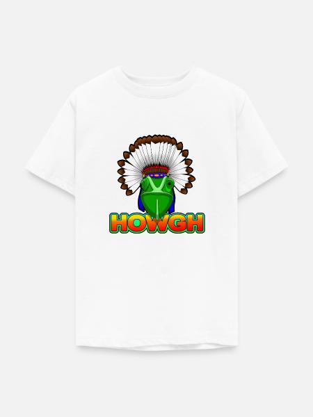 Kamäleon Häuptling - Teenager T-Shirt - Weiß