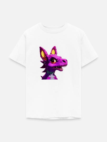 lila dragon - Teenager T-Shirt - Weiß