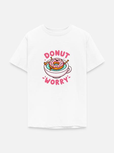 Donut-Sorge - Teenager T-Shirt - Weiß