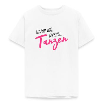 tanzen aus dem weg - Teenager T-Shirt - Weiß - Vorne - AI Model Teenager Male dark (155cm)
