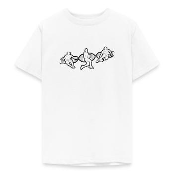 Amateurs de basket-ball Basketteurs de basket-ball - T-shirt Ado - blanc - Devant - AI Model Teenager Male dark (155cm)