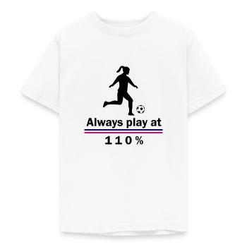 Fußball Soccer - Teenage T-Shirt - white - Front - AI Model Teenager Male dark (155cm)