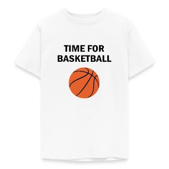 Basket-ball - T-shirt Ado - blanc - Devant - AI Model Teenager Male dark (155cm)