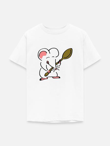 Kochmaus - Teenager T-Shirt - Weiß