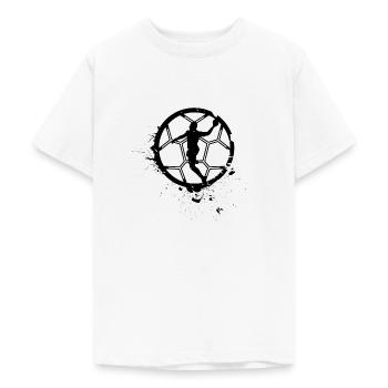 Handball Handballspieler Sprungwurf - Teenager T-Shirt - Weiß - Vorne - AI Model Teenager Male dark (155cm)