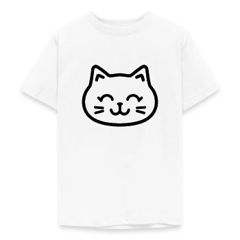 kitten - Teenage T-Shirt - white - Front - AI Model Teenager Male dark (155cm)